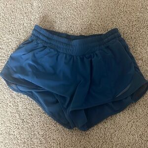 Lululemon Blue Hotty Hot shorts